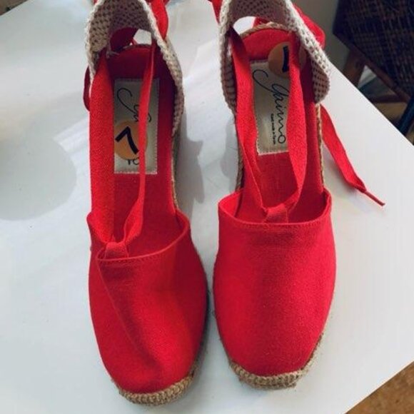 Gaimo Canvas Lace up Espadrilles